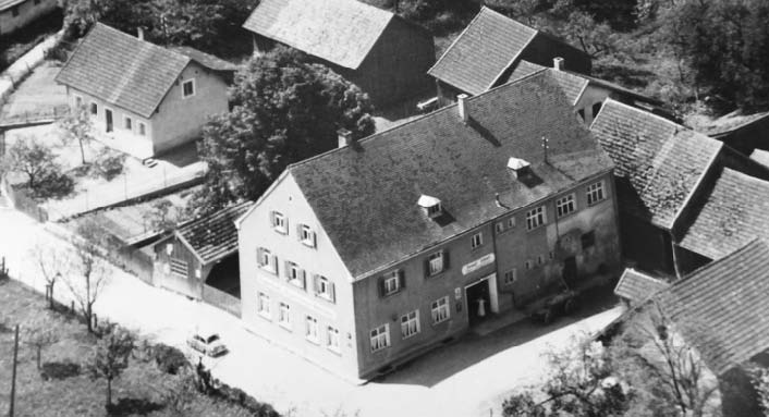 Gasthaus Luftaufnahme 1960