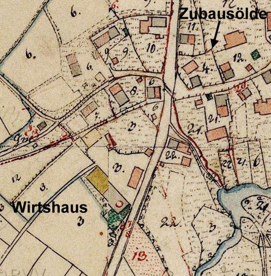Uraufnahme 1828 Wirtshaus