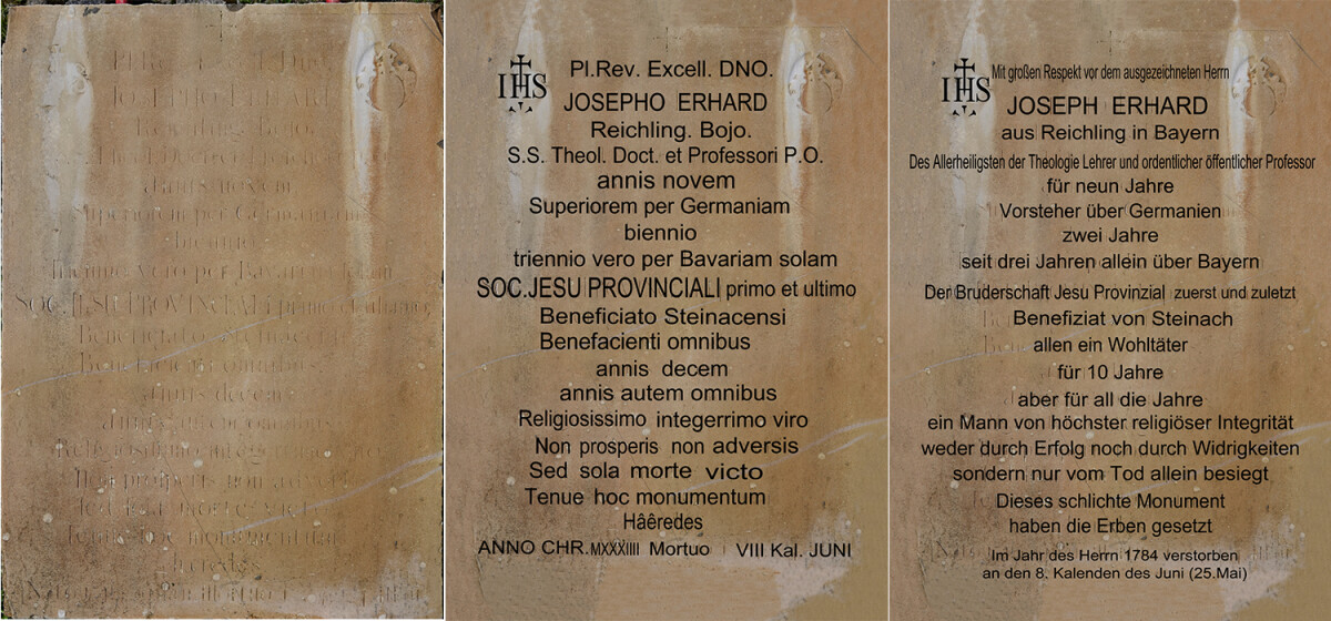 grabstein erhard josef